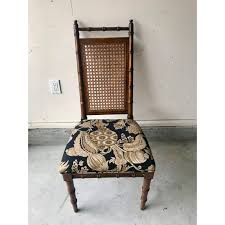 1960 S Vintage Cane Back Faux Bamboo Dining Chairs Set Of 10 Chairish Bamboo Dining Chairs Dining Chairs Dining Chair Set