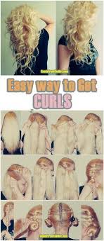 In this video i show you how to get curly hair overnight using no heat and no chemicals. Easy Way To Get Curls Hair Styles How To Curl Your Hair Hair Curlers