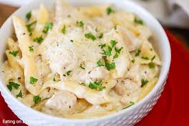 Cook the penne with the onion in boiling, salted water according to the packet instructions. Easy Chicken Penne Pasta Recipe Easy Skillet Meal