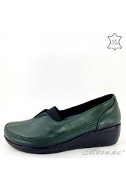 Дамски ортопедични обувки зелени