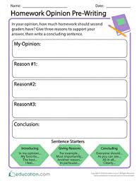 In this lesson, you will learn how to make your paragraphs flow by using transition phrases to connect your examples to your opinion. 2nd Grade Opinion Writing Printable Worksheets Education Com