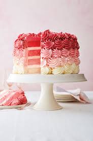 Cake is a form of sweet food made from flour, sugar, and other ingredients, that is usually baked. Vanilla Ombre Layer Cake Recipe Williams Sonoma Taste