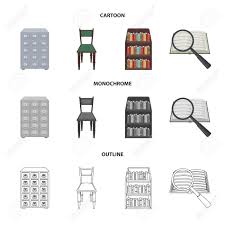 We provide millions of free to download high definition png images. Cabinet With Filing Cabinet Chair Shelves Information Search Library And Bookstore Set Collection Icons In Cartoon Outline Monochrome Style Vector Symbol Stock Illustration Web Royalty Free Cliparts Vectors And Stock Illustration Image 104109144