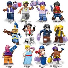 The key inspiration for the title is a game where players literally build their own heroes. 12pcs Lot Blocks Brawls Action Figure Game Tara Shelly Broke Crow Jessie Piper Doll Anime Star Hero Model Xmas Toy Gift Stacking Blocks Aliexpress