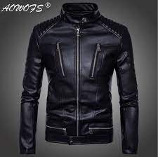 Ebay Aowofs Newest British Motorcycle Leather Jacket Classic Design Multi Zippers Men S Locomo Motorcycle Jacket Mens Leather Jacket Men Leather Jacket Style