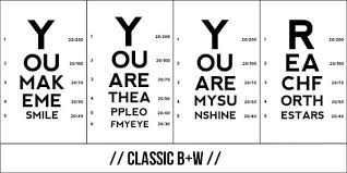 Free Printable Mini Eye Exam Chart Note Cards