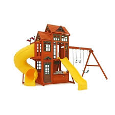 Kidkraft Spielturm Canyon Ridge Spielturm Brucken Bauen Holzschaukel
