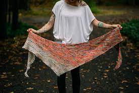 I see seashells, wildflowers, teal tide, pressed flowers, citron, rhubarb, orchid. Free Your Fade Drea Renee Knits