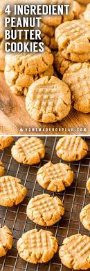 4 Ingredient Peanut Butter Cookies These Flourless Peanut Butter Cookies Only Take O Butter Cookies Easy Flourless Peanut Butter Cookies Peanut Butter Recipes