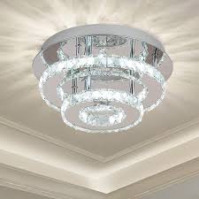 In kitchens, recessed lights provide direct downlight for tasks and are usually bright enough to. Amazon Com Ganeed Crystal Ceiling Light Flush Mount Ceiling Lights Fixture Modern Led Ceiling Lamp Chandelier Lighting For Dining Room Bedroom Living Room Foyer 36w 3000 6500k Home Improvement
