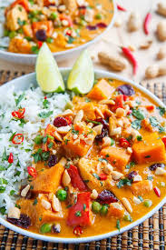 Thai Peanut Pumpkin Turkey Curry Recipe Curry Recipes Turkey Curry Turkey Curry Recipe