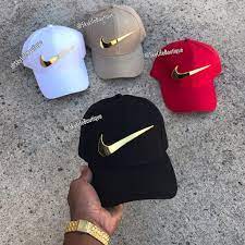 Golden Check Adjustable Bb Caps Nike Outfits Sneakers Fashion Nike Gold