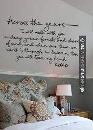 Neato Across The Years Romantic Vinyl Wall Decal Art By Grabersgraphics So Wall Quotes Bedroom Romantic Bedroom Decal Wall Art