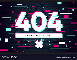 404 Web Page With Error Message Glitch Style Vector Image On Vectorstock In 2020 Glitch Wallpaper Glitch Joker Wallpapers