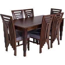Distressed wood doesn't sound like a great aesthetic choice, but it is quite a fetching addition if you want a rustic theme. Gorevizon Oribi Bench Wood Dining Table Set Finish Color Teak Wooden Dining Table Modern Wooden Dining Table Designs Dining Table Design