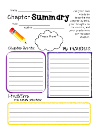This Chapter Summary Template Is A Great Way To Quickly Assess Student Understanding And Is No Prep Chapter Summary Reading Journal Reading Summary