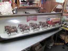 Vintage Original 60s Rare Budweiser 6 Long Clydesdale With Carriage Lucite Lamp Budweiser Light Budweiser Clydesdale