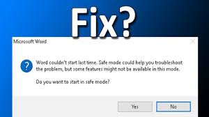 How To Fix Microsoft Word Couldn T Start Last Time Safe Mode Could Help You Troubleshoot The Problem Youtube