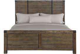 The leon bed with its open design and platform leg support, proves that elegance doesn't transform your ordinary bedroom arrangements into a more compelling decor with the leon bedroom set. Nc Leon Rustic Queen Panel Bed Walker S Furniture Panel Beds