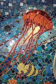 Bathroom Mosaic Jellyfish Mosaic Art Mosaic Artwork Mosaic Animals