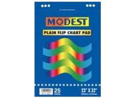 Modest Flipchart Pad Plain White 58 5 X 81cm 20 Sheets