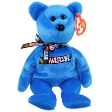 Animal adventure baby monkey plush rescue friend. Ty Beanie Baby Racer The Nascar Bear Blue Version 8 5 Inch Walmart Com Walmart Com