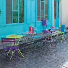 Consulta il nostro catalogo di sedie imbottite con braccioli e senza. 2 Sedie Pieghevoli Color Talpa Da Giardino In Metallo Guinguette Maisons Du Monde