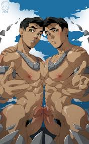 Rule 34 - 2boys Abs Armbands Avatar The Last Airbender Ballsack Black Hair  Blush Boner Brothers Chest To Chest Curved Cock Curved To The Right Penis  Earthbender East Asian East Asian Male