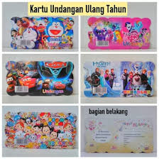 Dan agar formal, undangan tersebut harus ditulis pada surat undangan. Jual Produk Undangan Ulang Tahun Anak Termurah Dan Terlengkap April 2021 Bukalapak