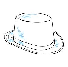 How To Draw A Top Hat Really Easy Drawing Tutorial Drawing Tutorial Easy Easy Drawings Top Hat