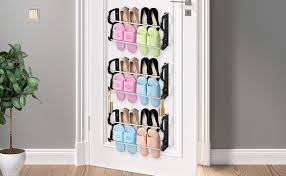 Wall mounted shoes rack wellington boot tool rack welly stand 2/5 pairs uk. Amazon Com Wall Mounted Shoe Rack 3 Pack Shoe Rack Organizer Over The Door Or On The Wall Hanging Stainless Steel Plastic Shoe Rack With Hooks For Closet Entryway Kitchen 3 Pack Small Home Improvement
