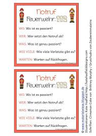 Notruf Absetzen In Der Grundschule Grundschule Verkehrserziehung Kinder Feuerwehr