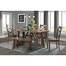Reagan Dining Set Walnut Sam S Club Dining Room Sets Picket House Furnishings Primitive Dining Rooms