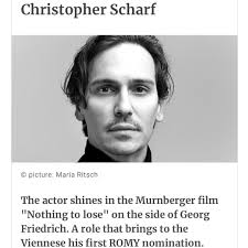 Congratulations to Christopher Scharf
