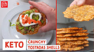 I love tostadas because they are so versatile, easy to make, and loaded with tostadas became a delicious and hearty way to extend and make use of leftover tortillas that were no longer the best tostada recipe begins with crispy tostada shells. Keto Crunchy Tostada Shells Badtuber Keto