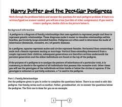 All worksheets only my followed users only my favourite worksheets only my own worksheets. Harry Potter And The Peculiar Pedigrees By Kelsey Nelson Tpt