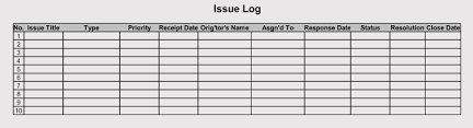 Most projects will encounter a few snags along the way. Issue Tracking Issue Log Templates Pdf Excel Word