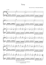 Time piano sheet music