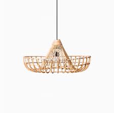 Mosir Rattan Wicker Hanging Lamp On Small Lighting For Living