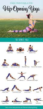 Yoga Sequence To Open The Hips Download This Free Printable Pdf To Practice This Yoga Flow At Home Yoga Hip Hip Opening Yoga Yoga Flow Sequence Yoga Benefits