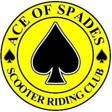 Black Ace Of Spades Logo The Ace Of Spades Scooter Riding Club Ace Black Ace Playing Cards Ace Of Spades Ace Spade