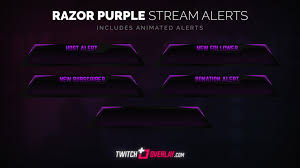 Both major stream design companies offer a range of free options ideal for new streamers. Free Purple Twitch Alerts For Streamlabs Stream Elements