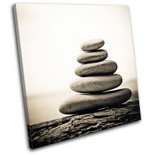 Feb 12, 2020 · though most of the wall space is occupied, alexander reid didn't let that stop him from hanging art—he just had to reach a little higher. Pebbles Tranquil Bathroom Single Canvas Wall Art Picture Print Va Ebay