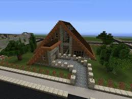 A Frame House A Frame House Minecraft Building House Styles