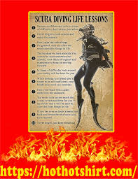 Sale Off Scuba Diving Life Lessons Poster