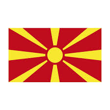 Macedonië), die te zien zijn als de letters mk op sommige platformen. Vlag Macedonie