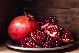 Ripe Pomegranate Food Fruit Photography Fruit