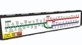 48.3" Dynamic Route Map Display For Trains & Metros, Screen Size: 48.3 Inch