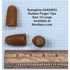 Swingline 54033 Rubber Finger Tips Size 13 Large Box Of 12