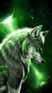 I Made A Green One Too Wolf Wallpaper Animal Wallpaper Mythical Creatures Art